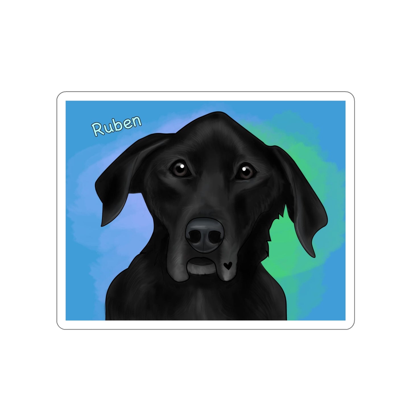 Ruben Die-Cut Stickers