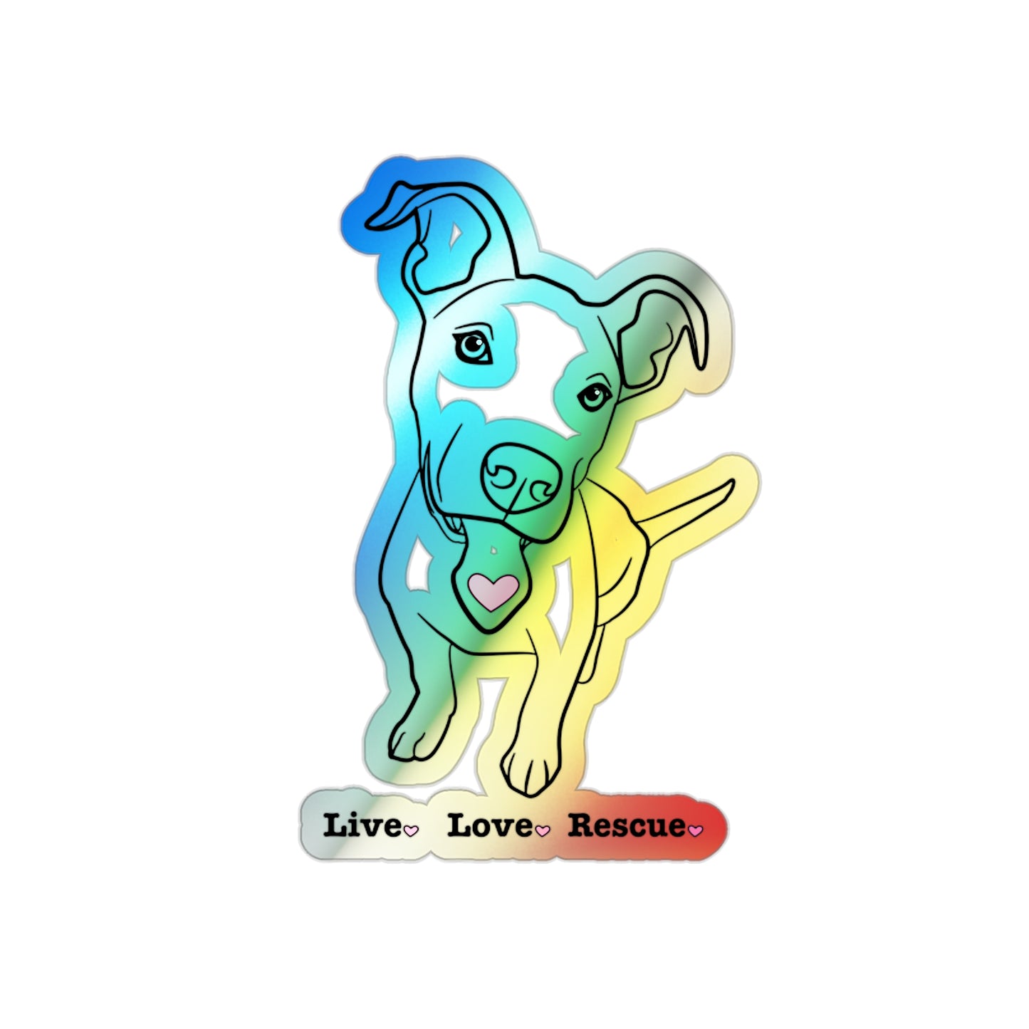 Live Love Rescue Sticker