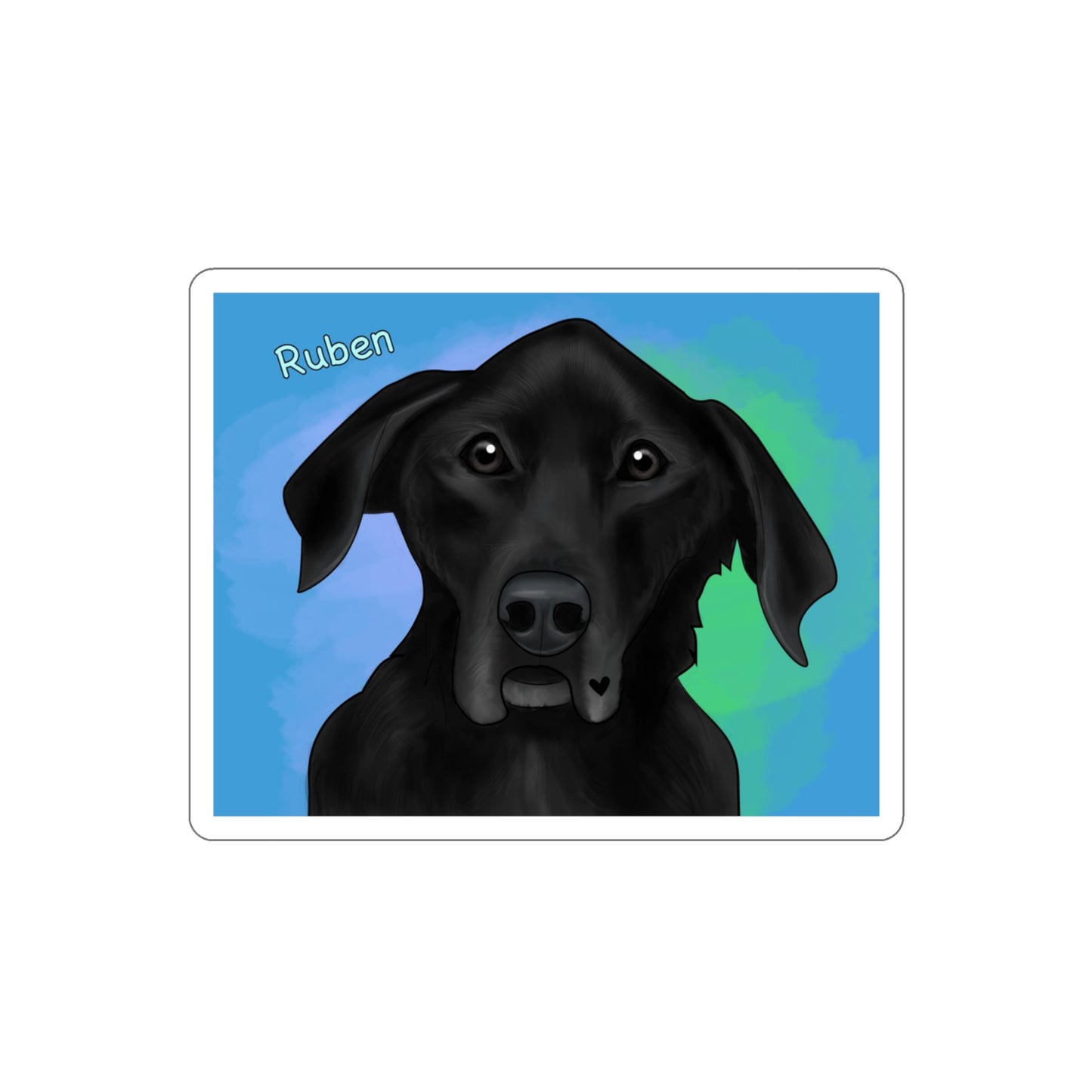 Ruben Die-Cut Stickers
