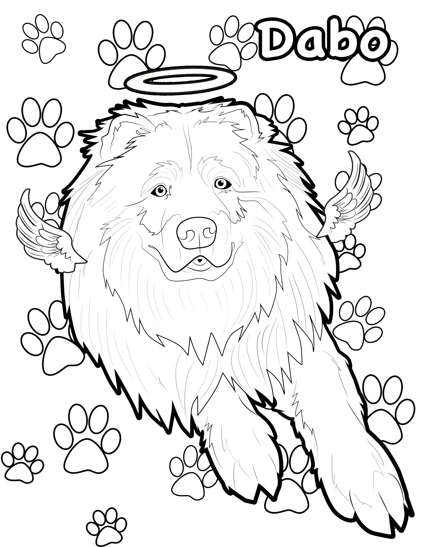 Canine Therapy Corps Coloring Page