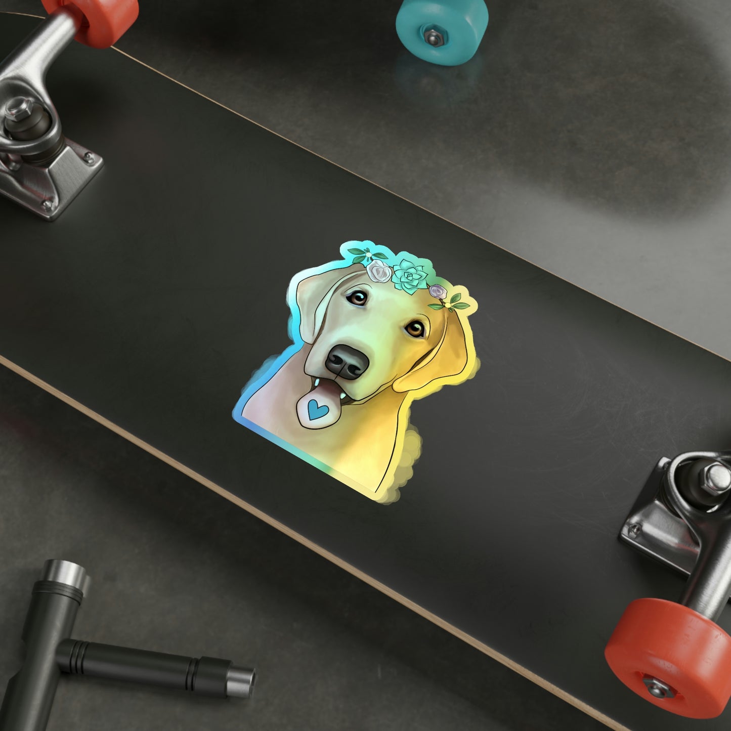 Holographic Lab Sticker
