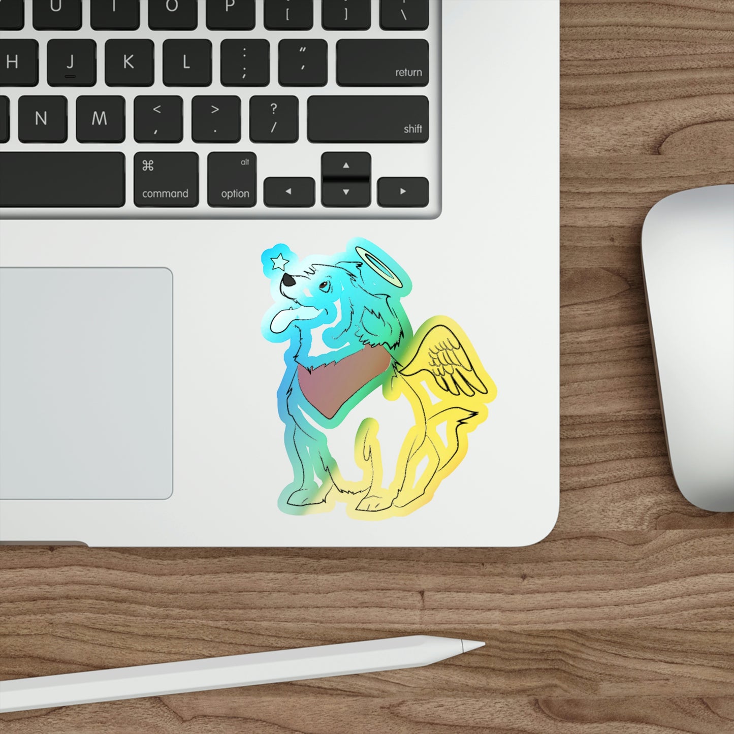 Angel Pup Holo Sticker