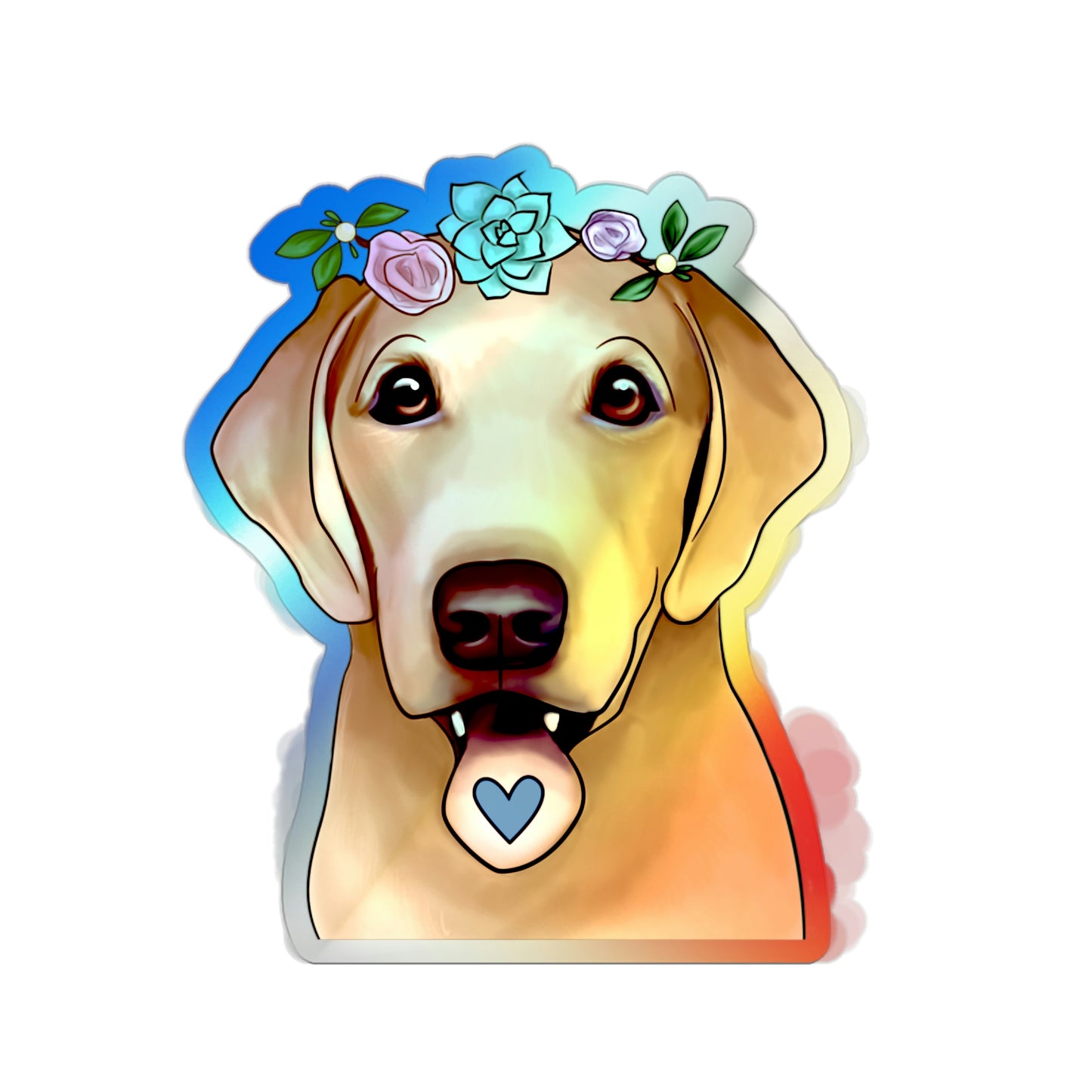 Holographic Lab Sticker
