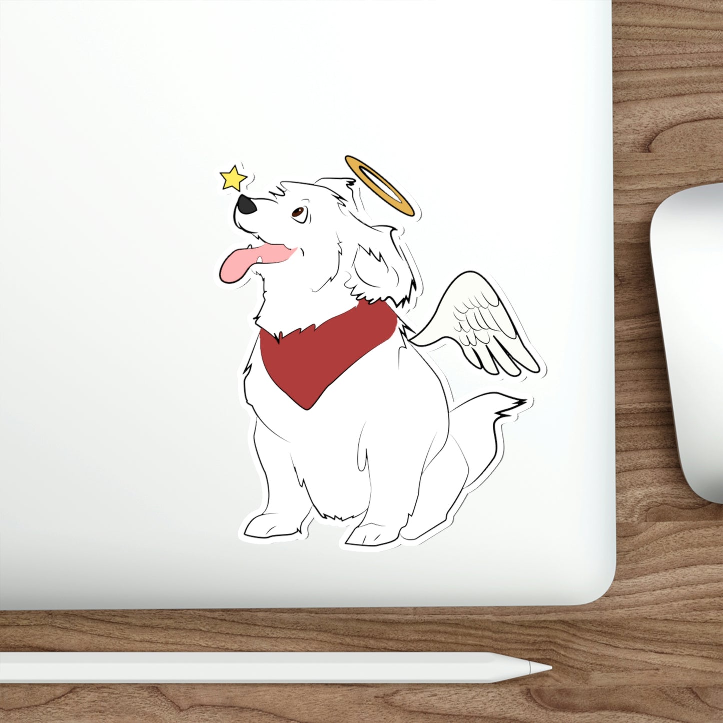 Angel Pup Sticker