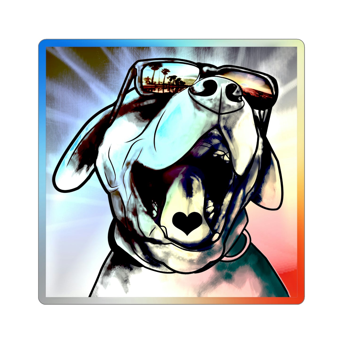 Happy Dog Sticker