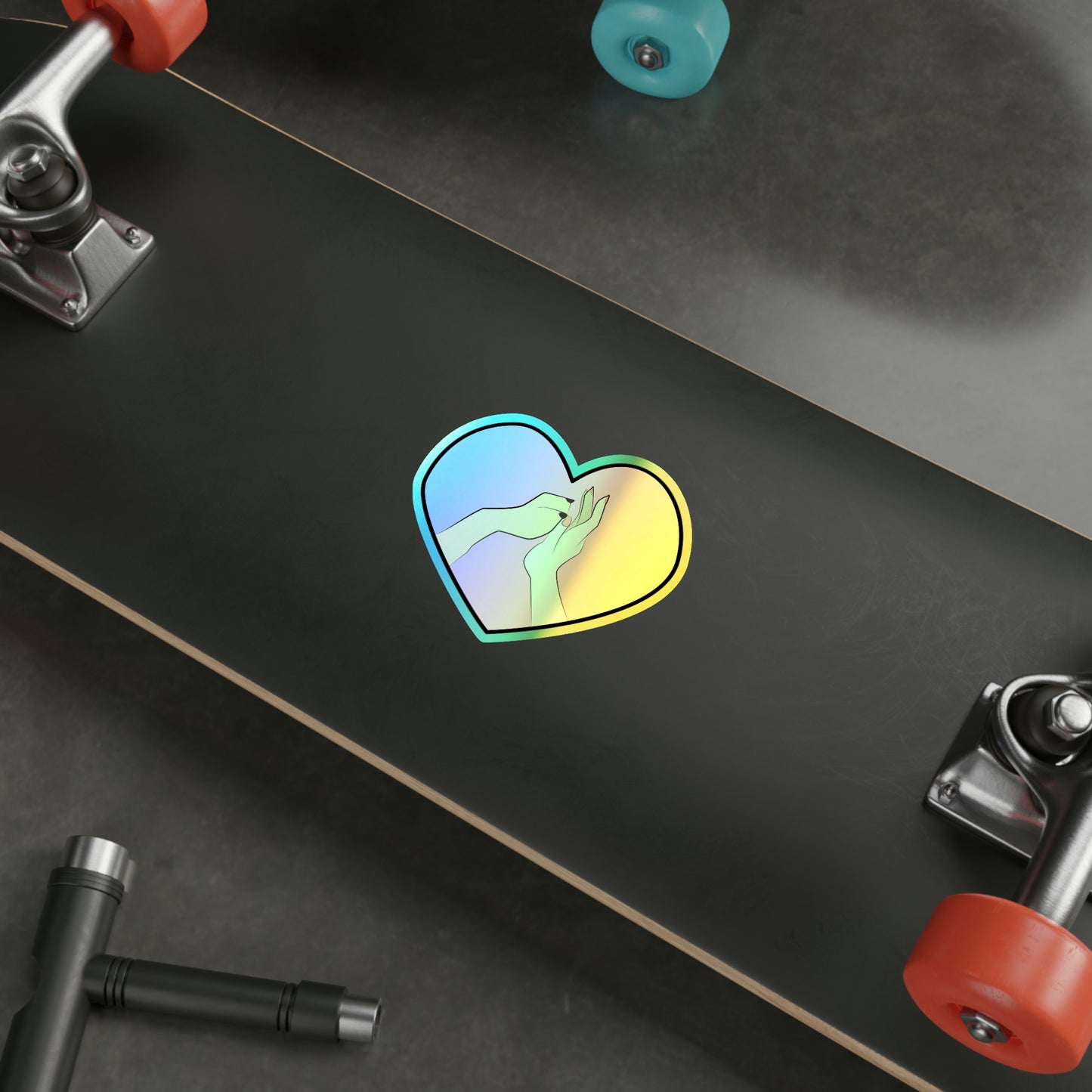 Holographic Rescue Gal Sticker