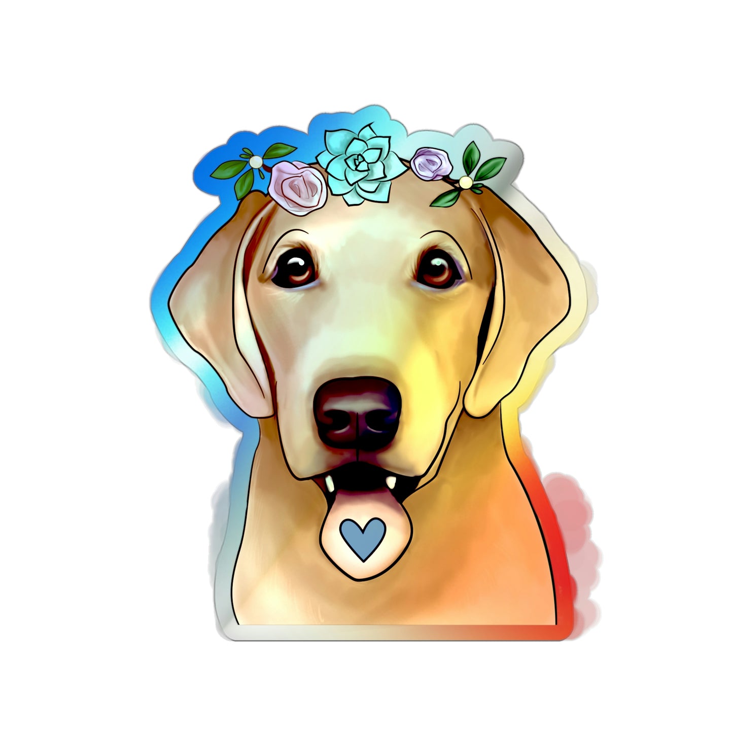 Holographic Lab Sticker