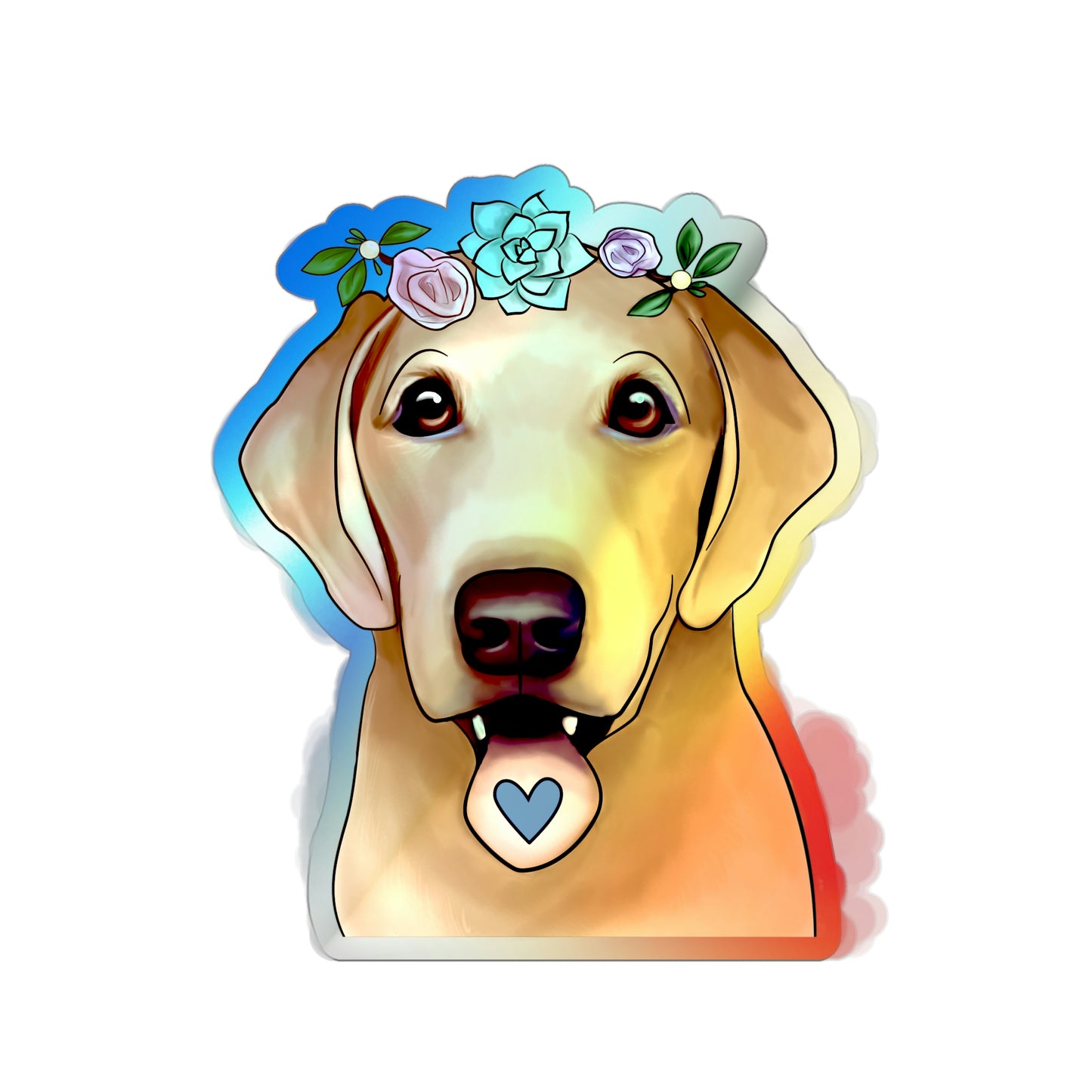 Holographic Lab Sticker