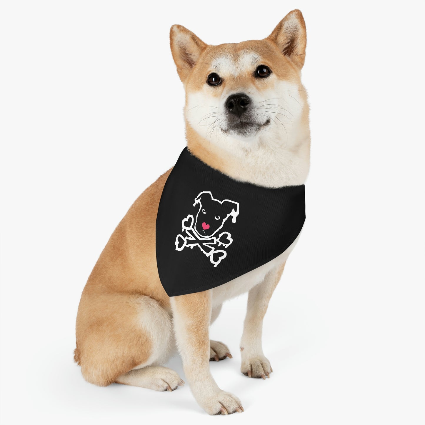 Large Cross Love Bones Bandana Collar