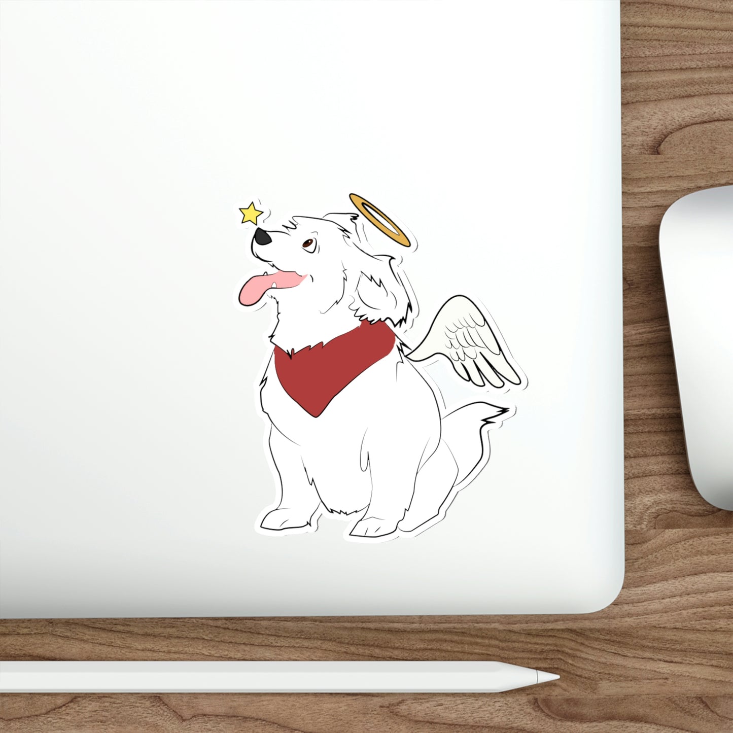 Angel Pup Sticker