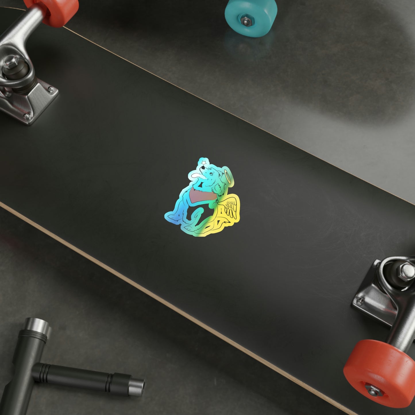 Angel Pup Holo Sticker