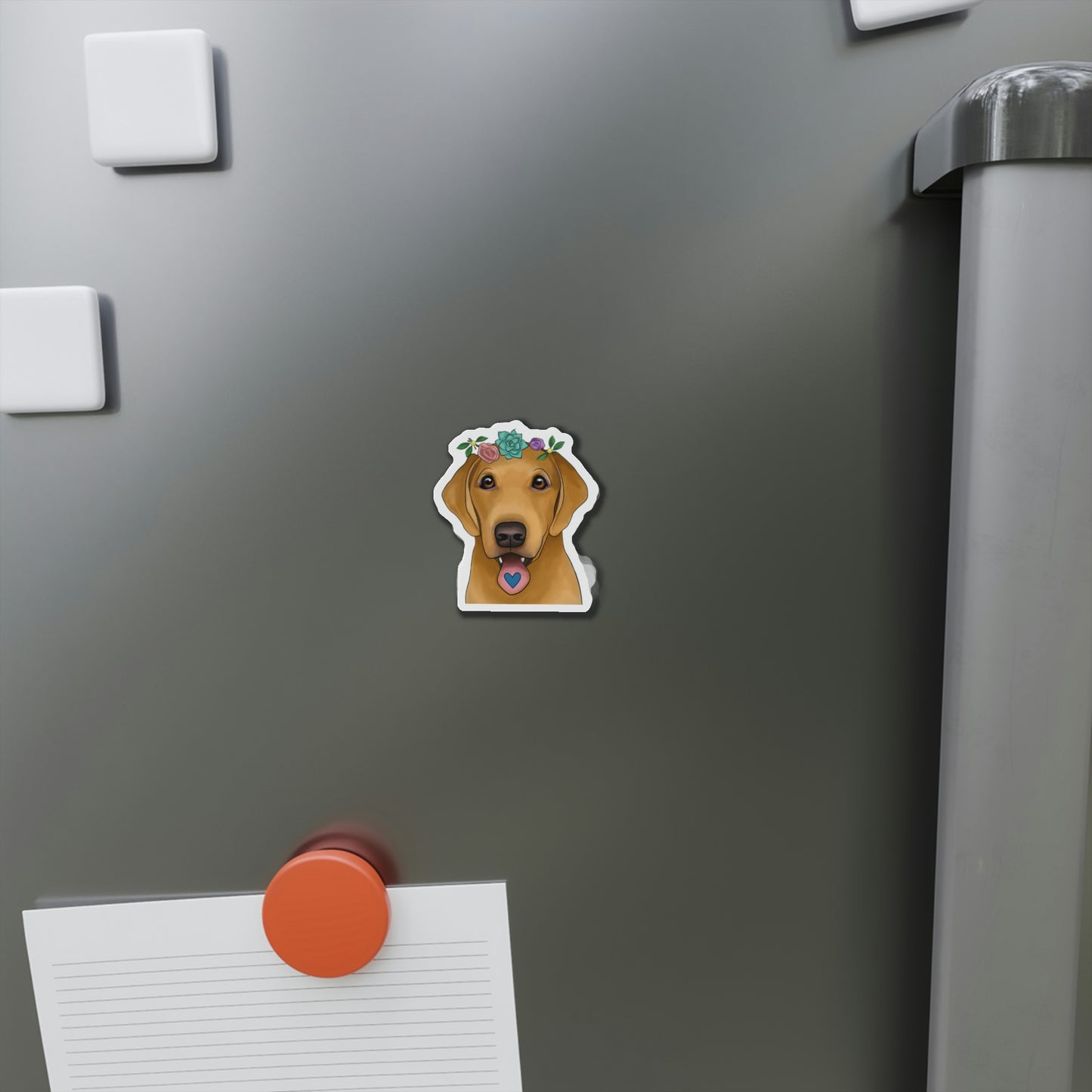 Flower Crown Pup Magnet