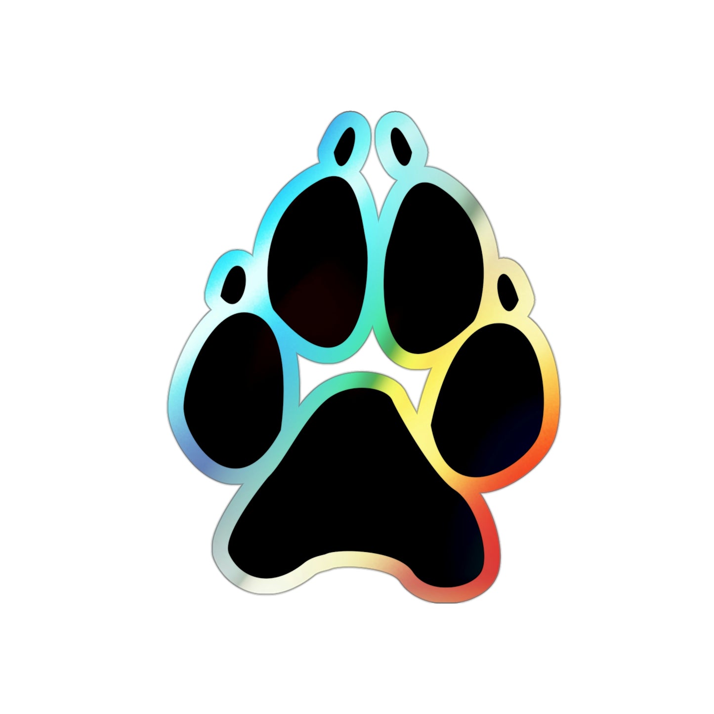Holographic Paw Stickers