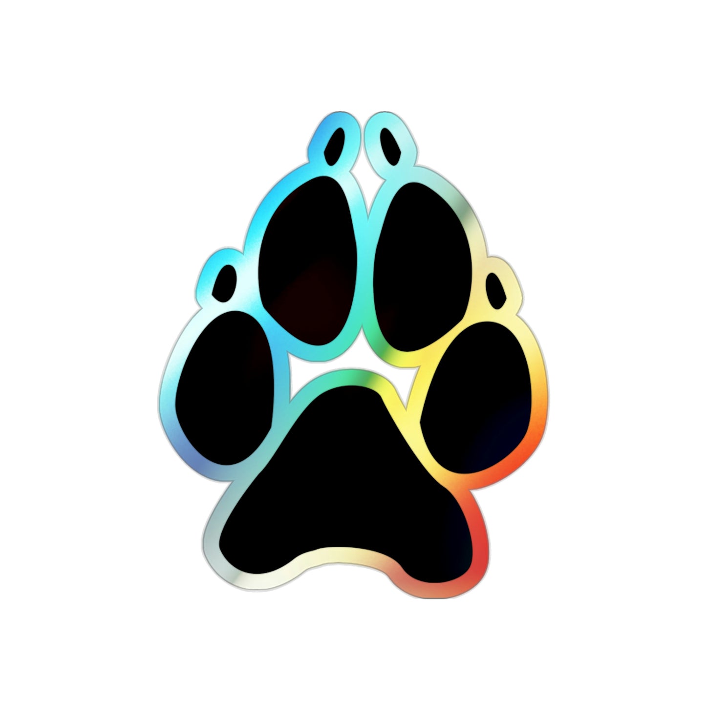 Holographic Paw Stickers
