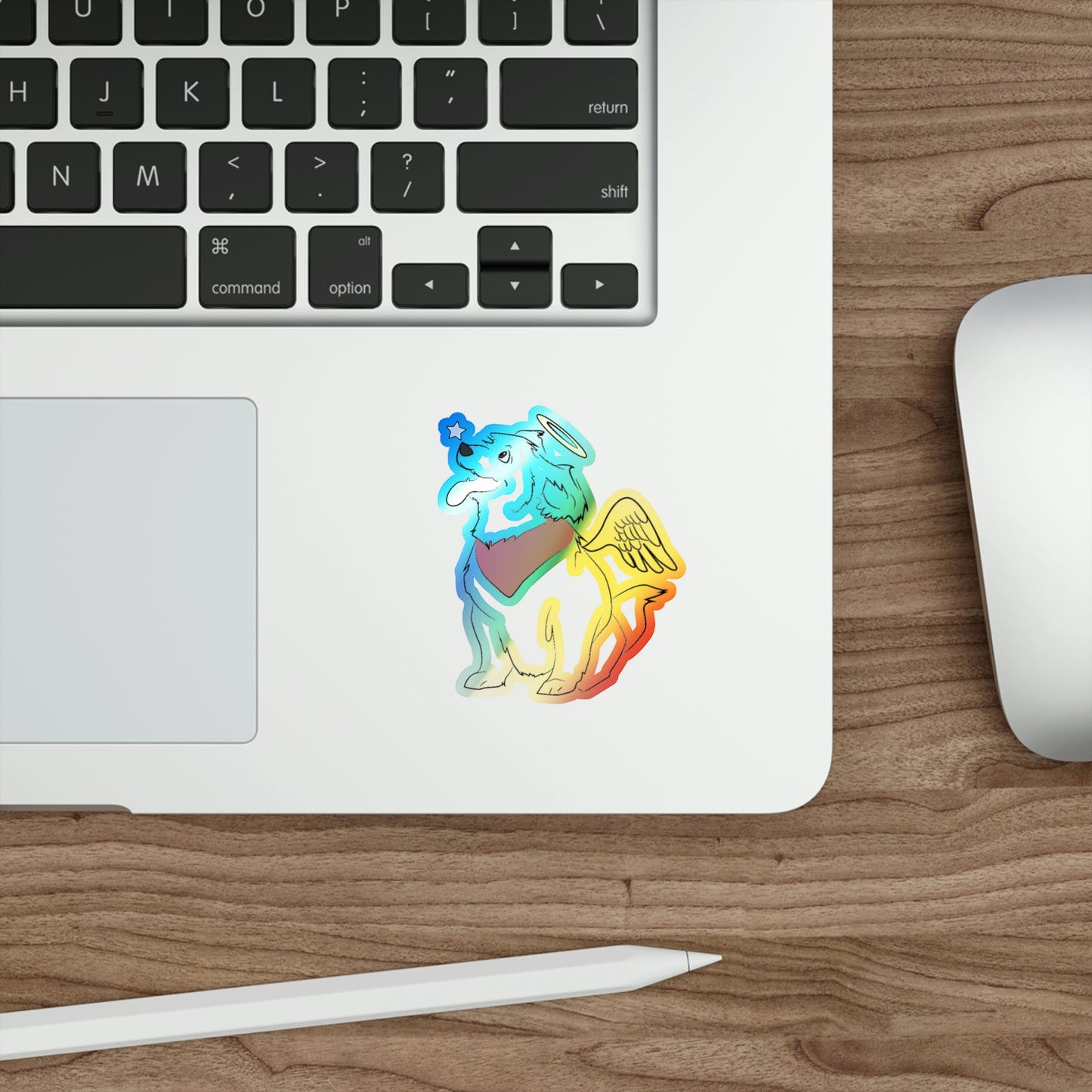 Angel Pup Holo Sticker