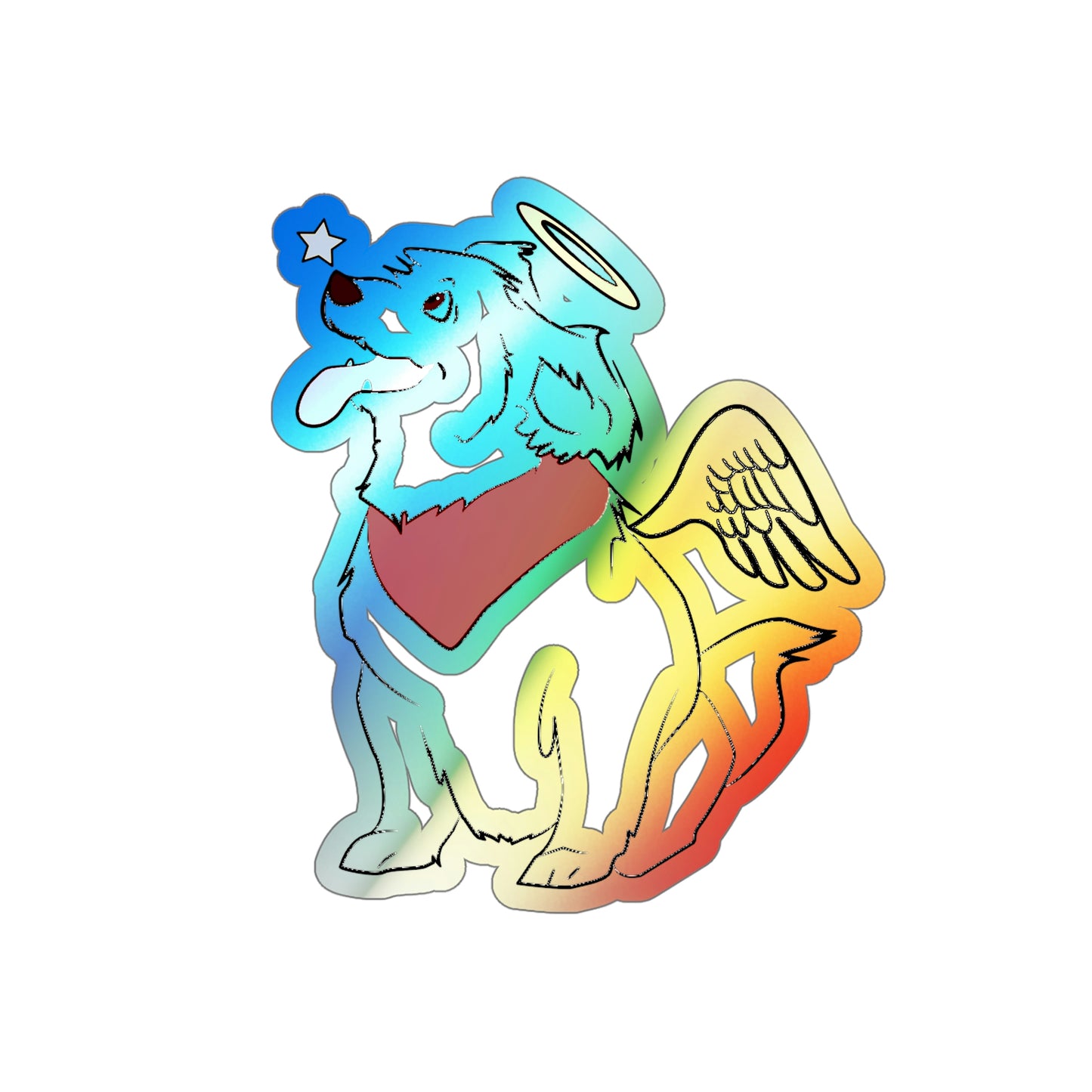 Angel Pup Holo Sticker
