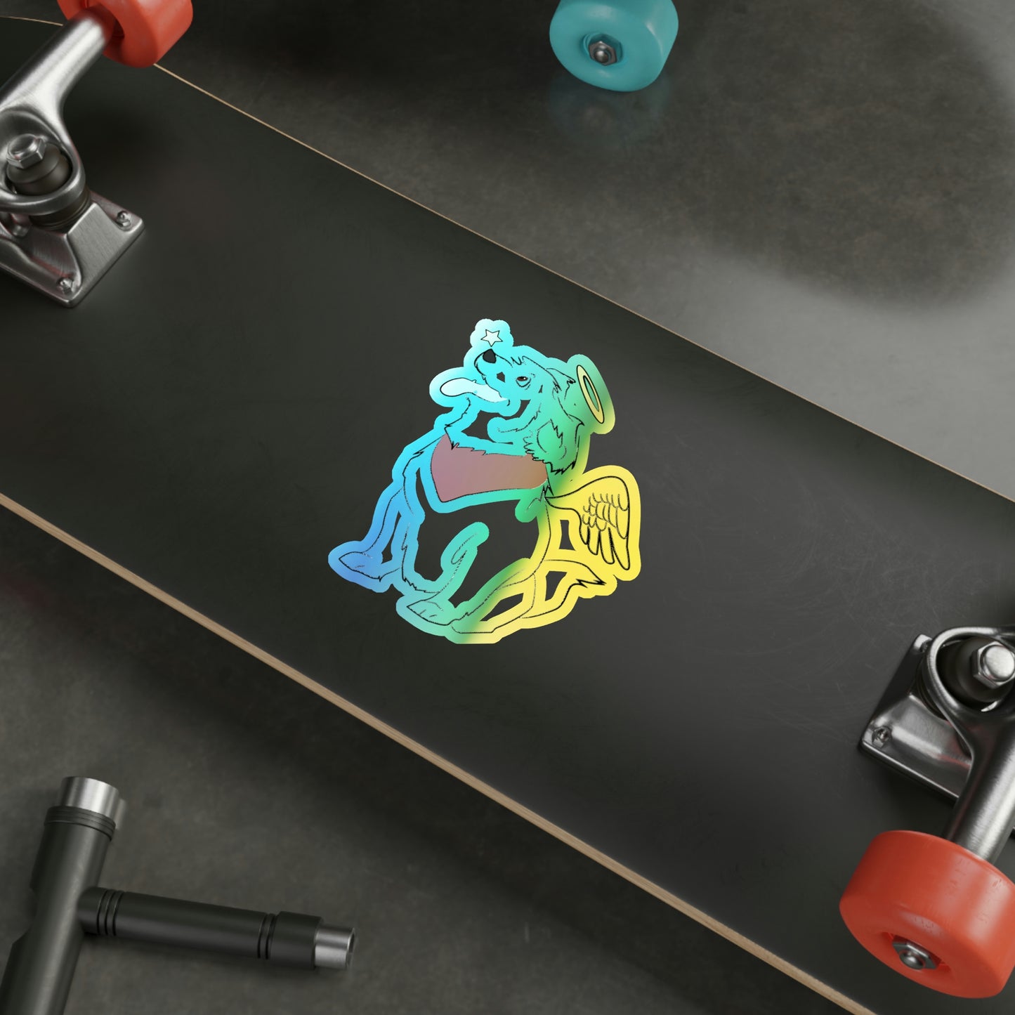 Angel Pup Holo Sticker