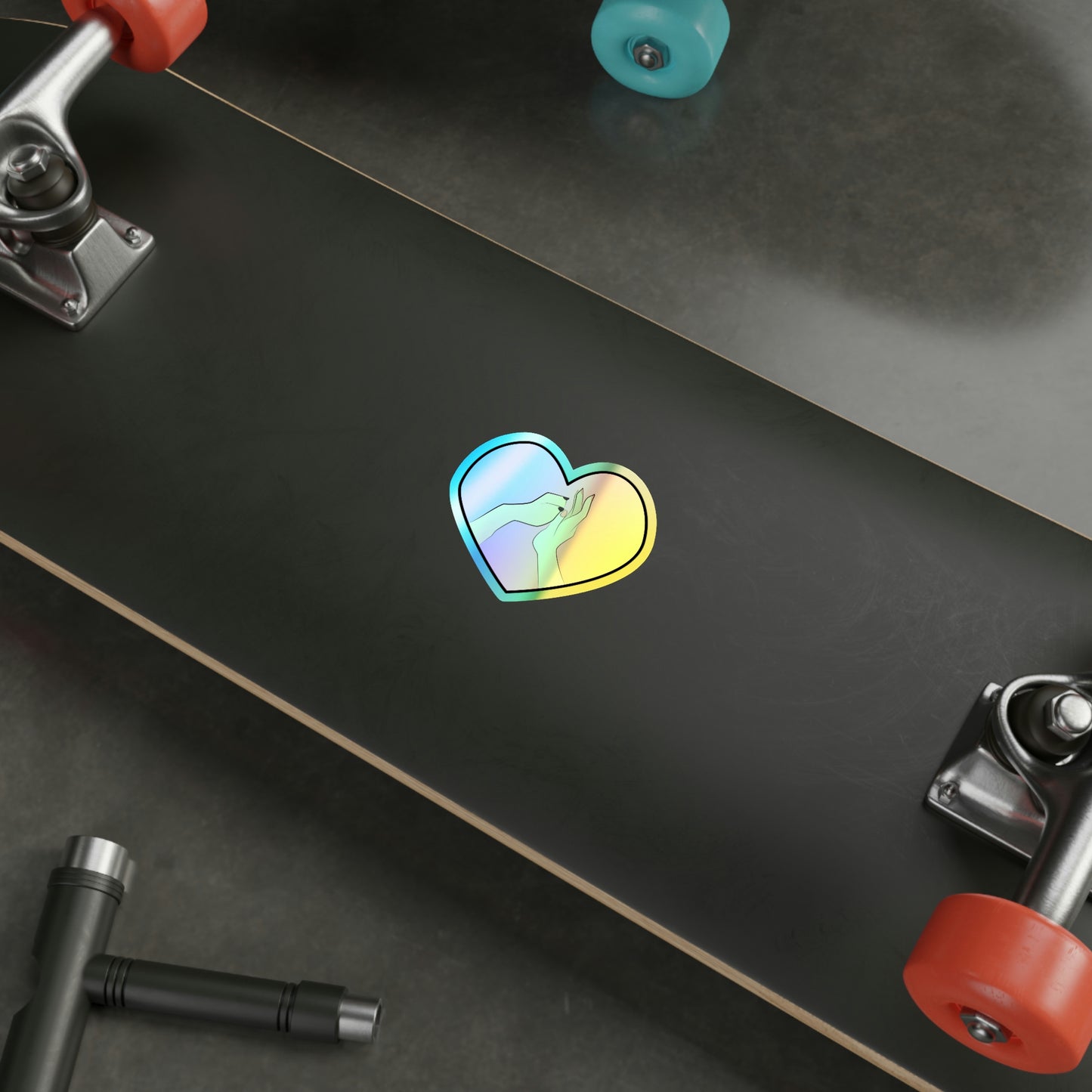 Holographic Rescue Gal Sticker