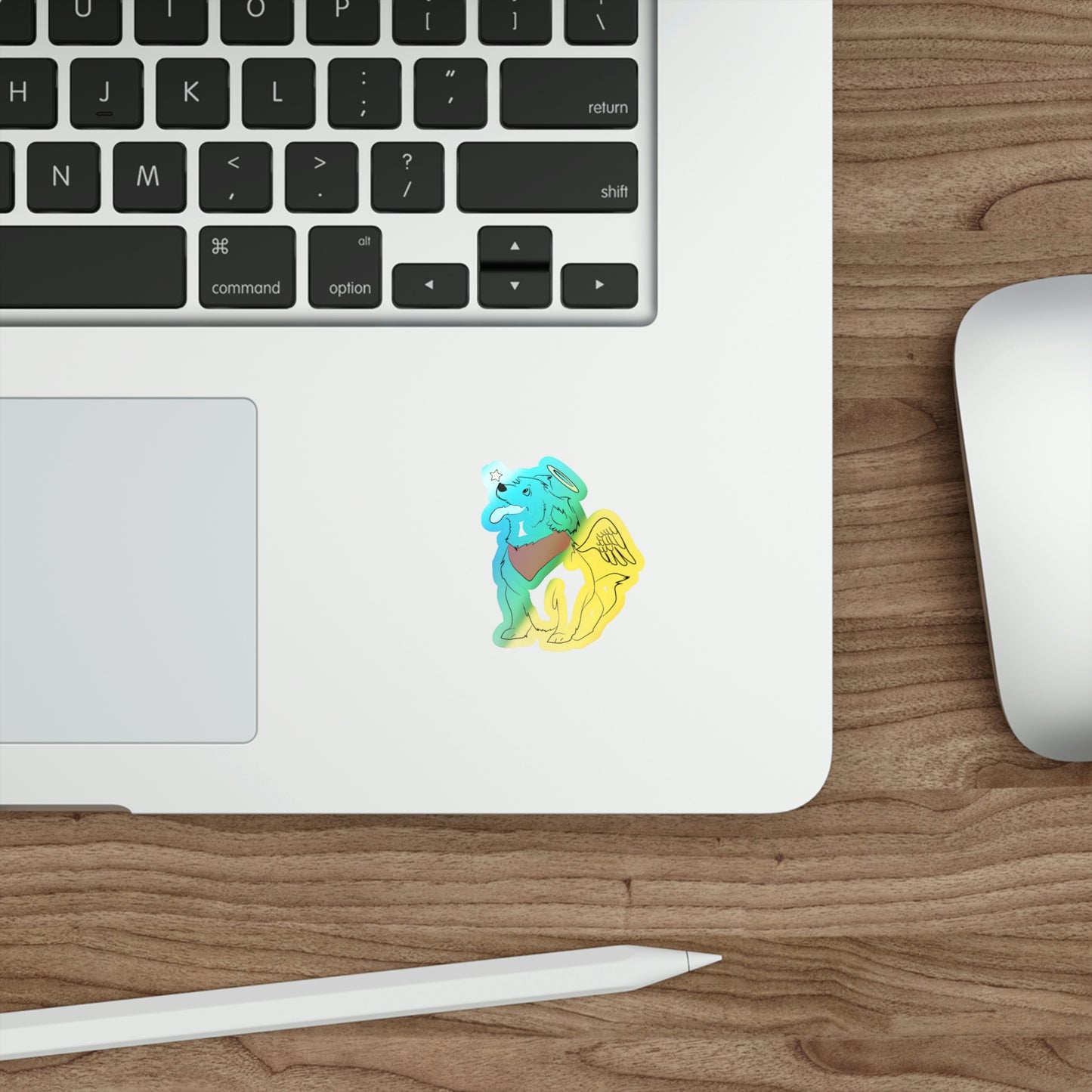 Angel Pup Holo Sticker