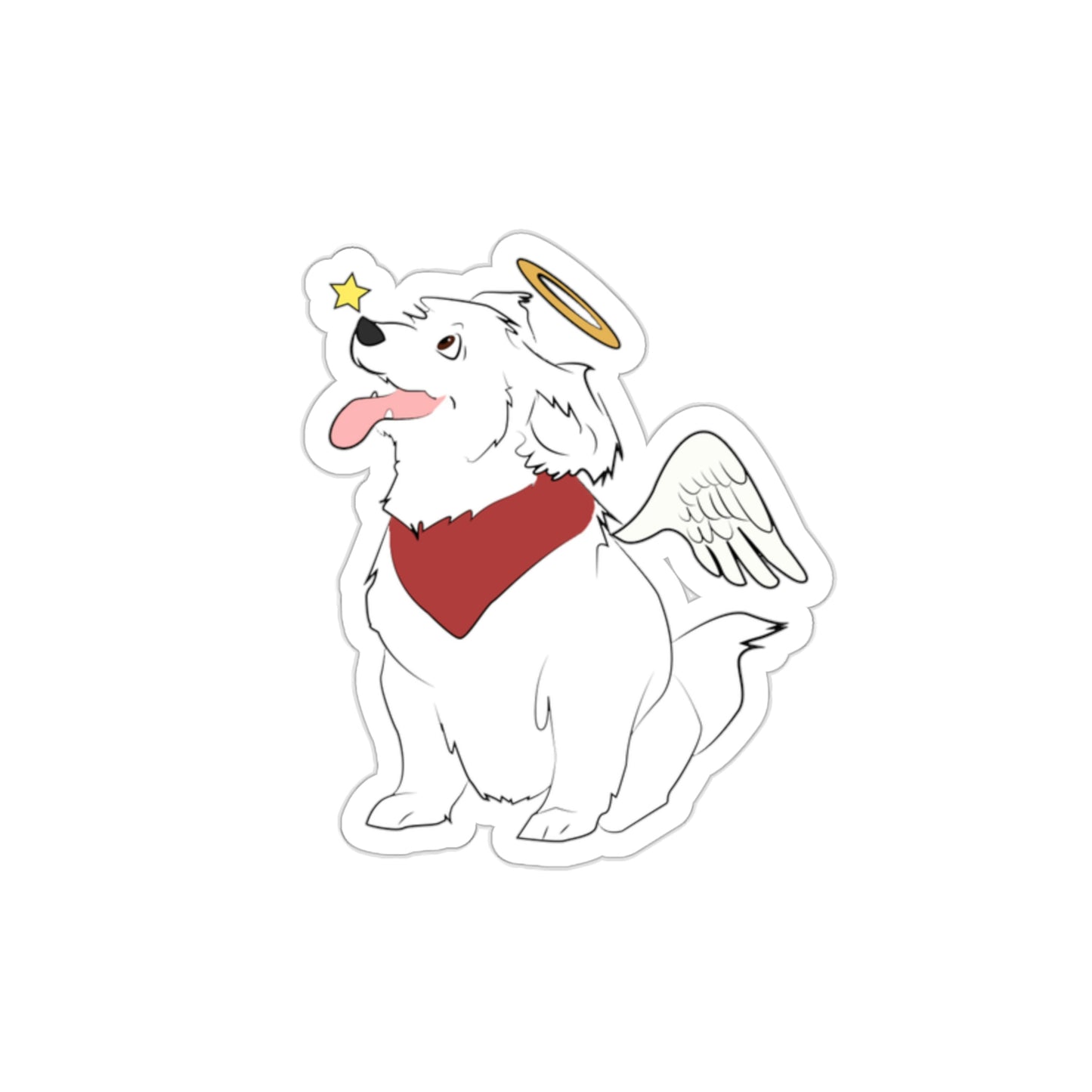 Angel Pup Sticker