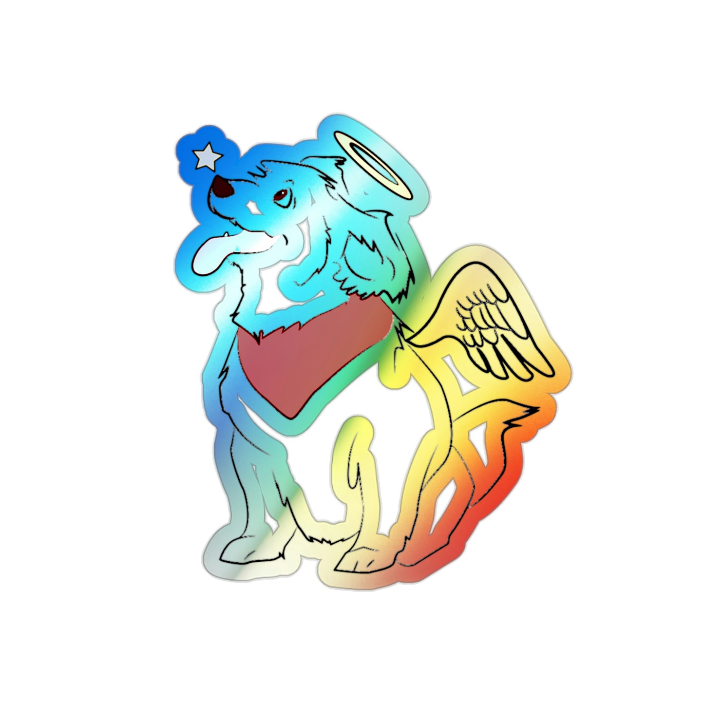 Angel Pup Holo Sticker