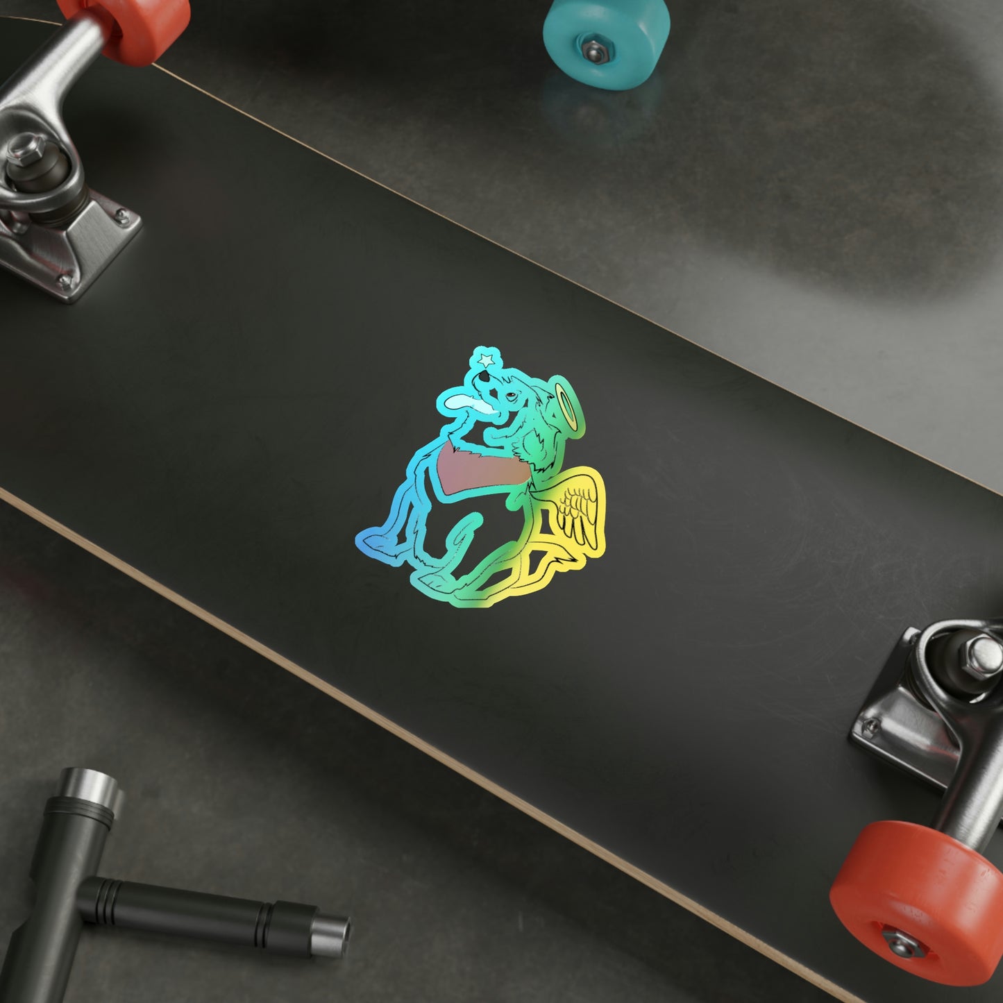 Angel Pup Holo Sticker