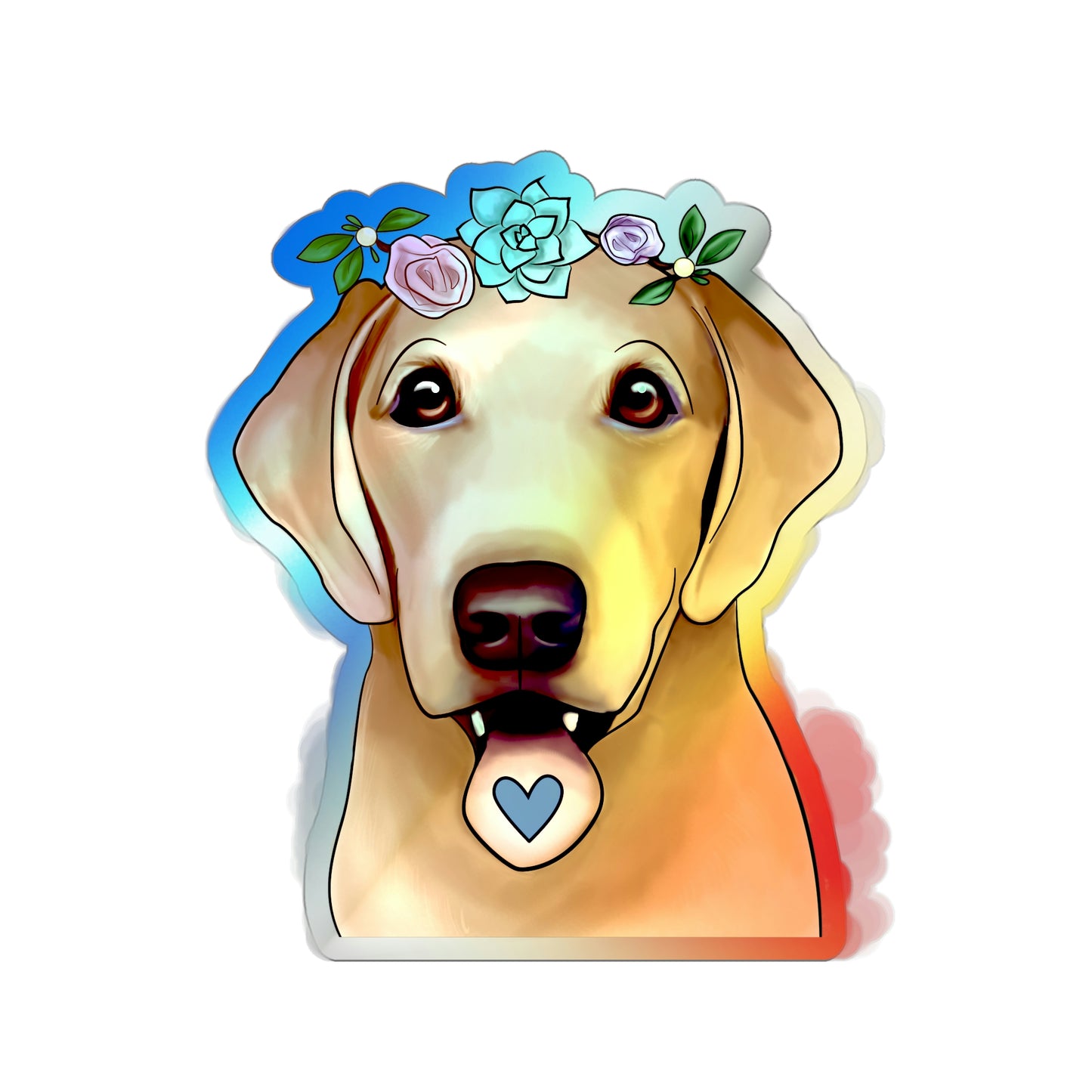 Holographic Lab Sticker