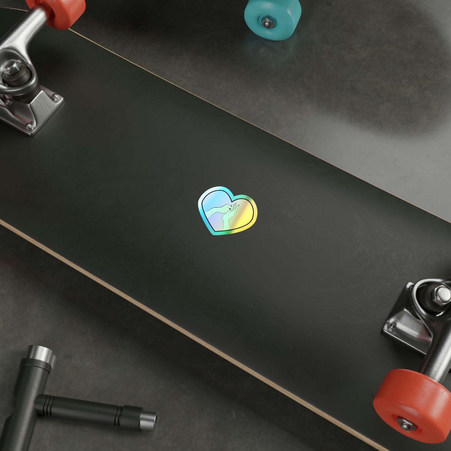 Holographic Rescue Gal Sticker