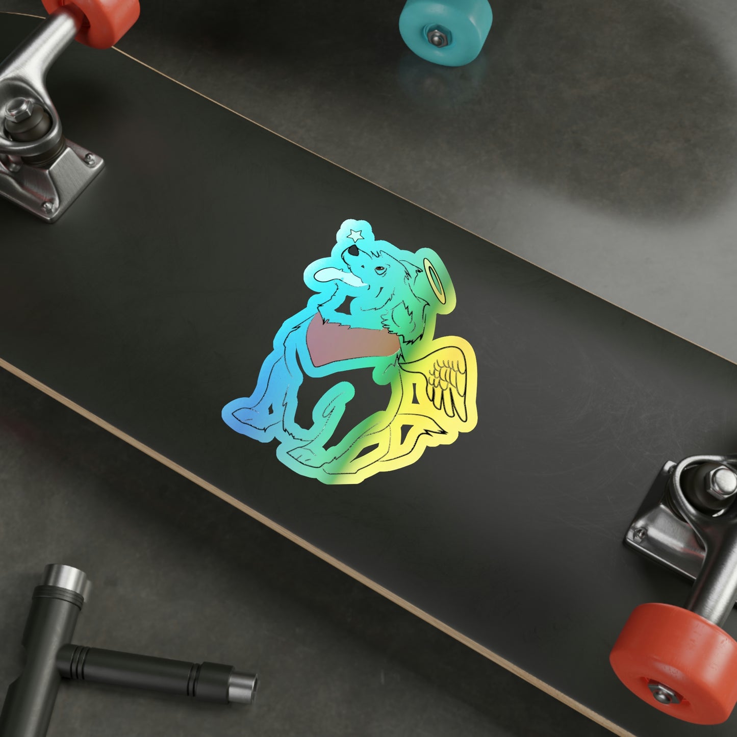 Angel Pup Holo Sticker
