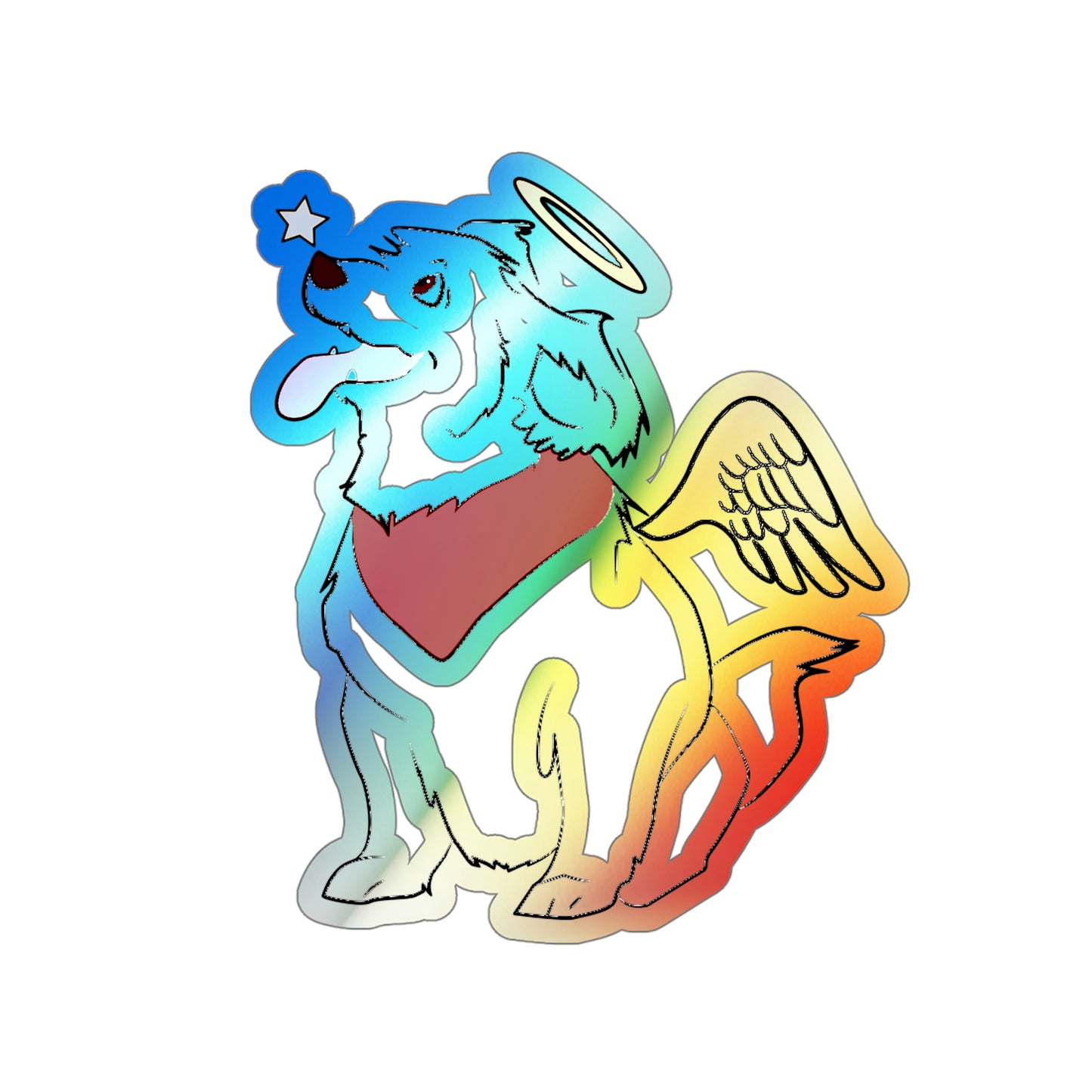 Angel Pup Holo Sticker