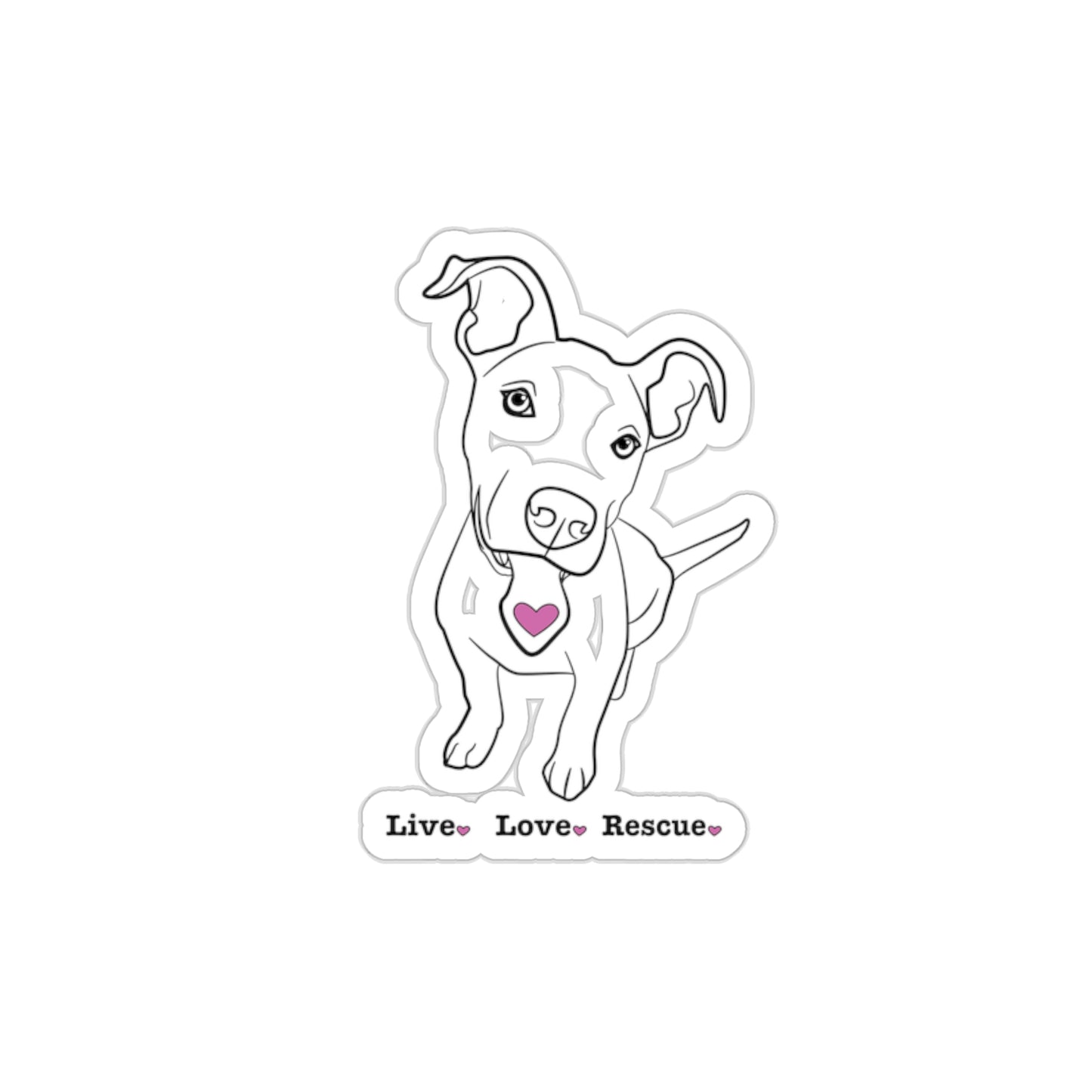 Live Love Rescue Sticker 2