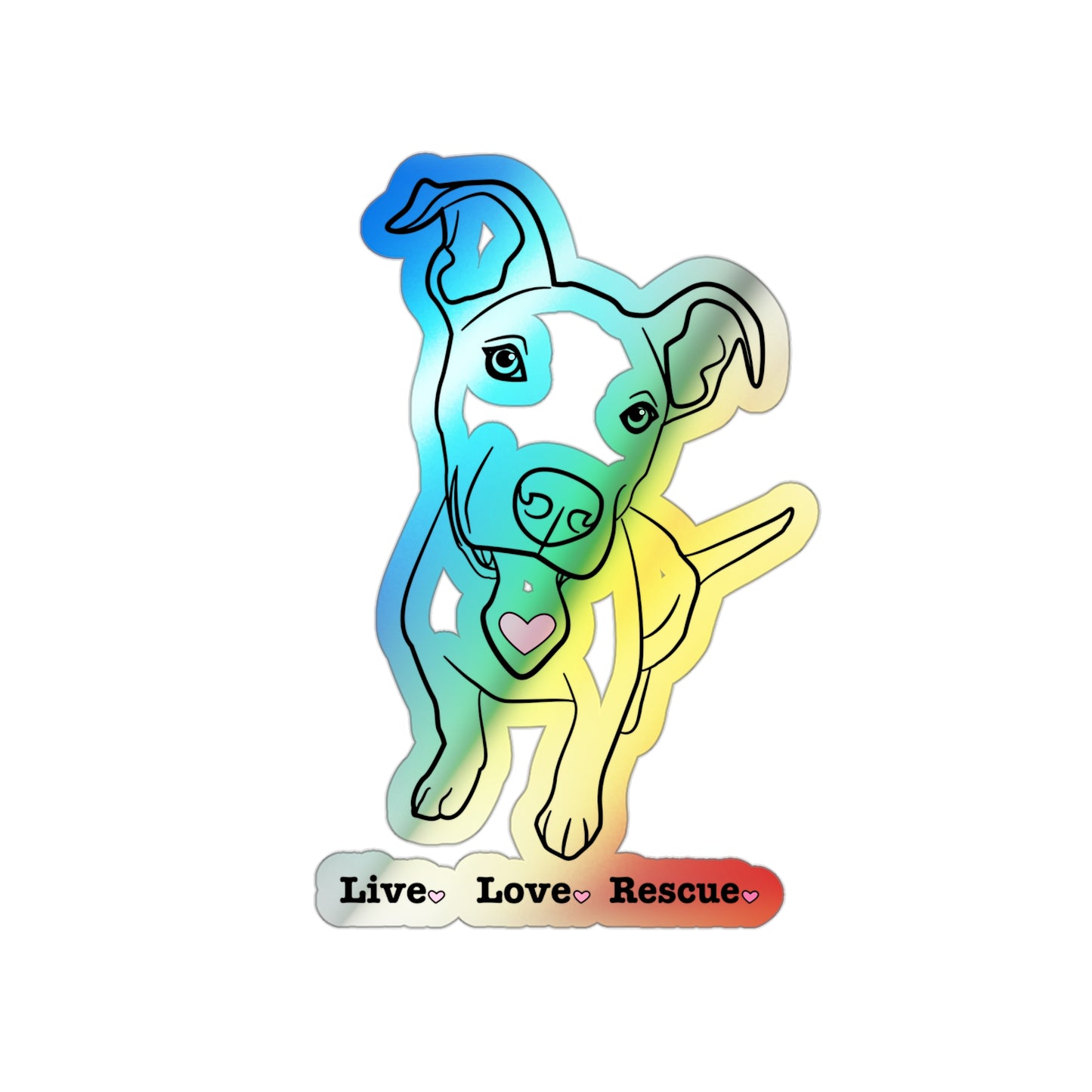 Live Love Rescue Sticker