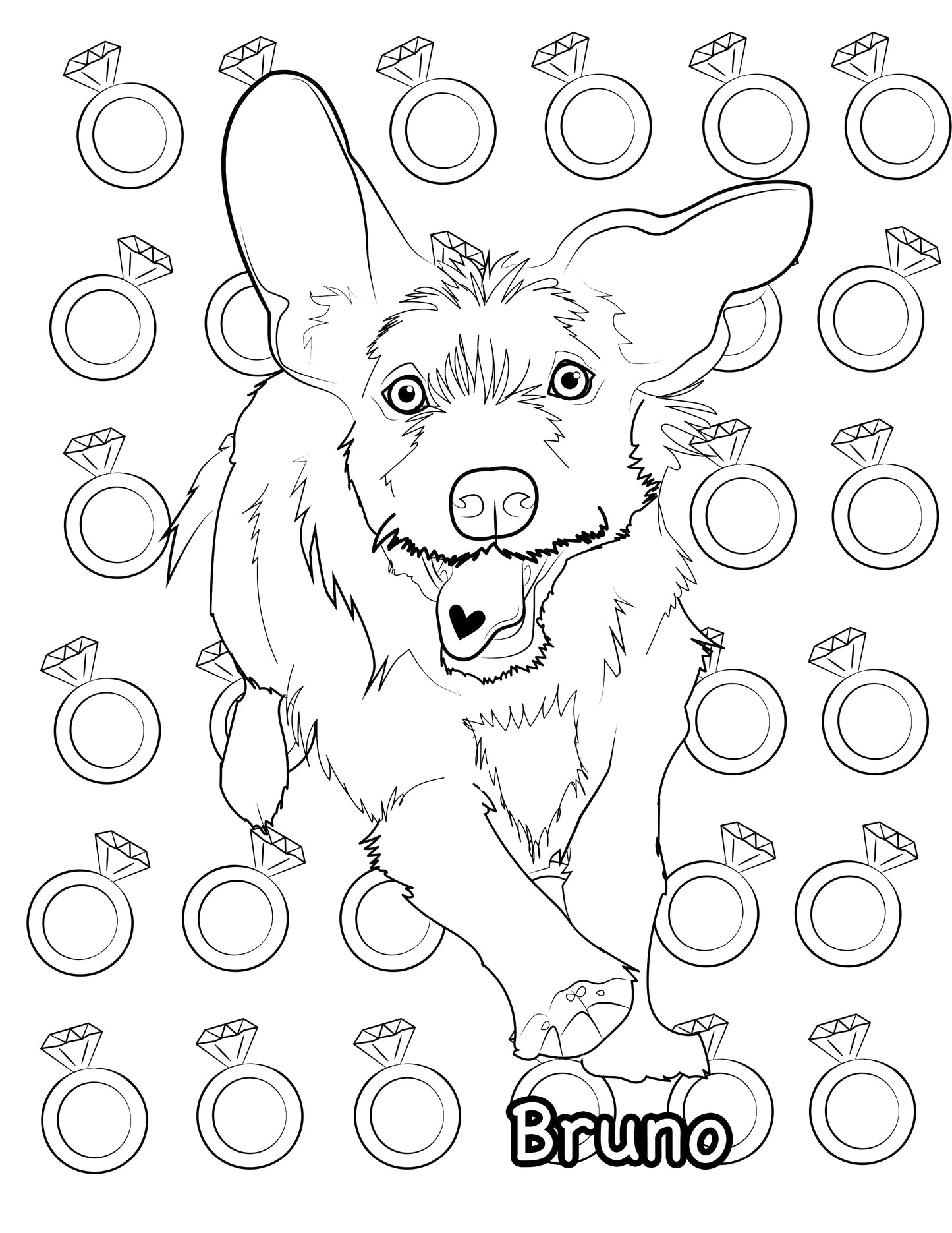 Coloring book of your pet