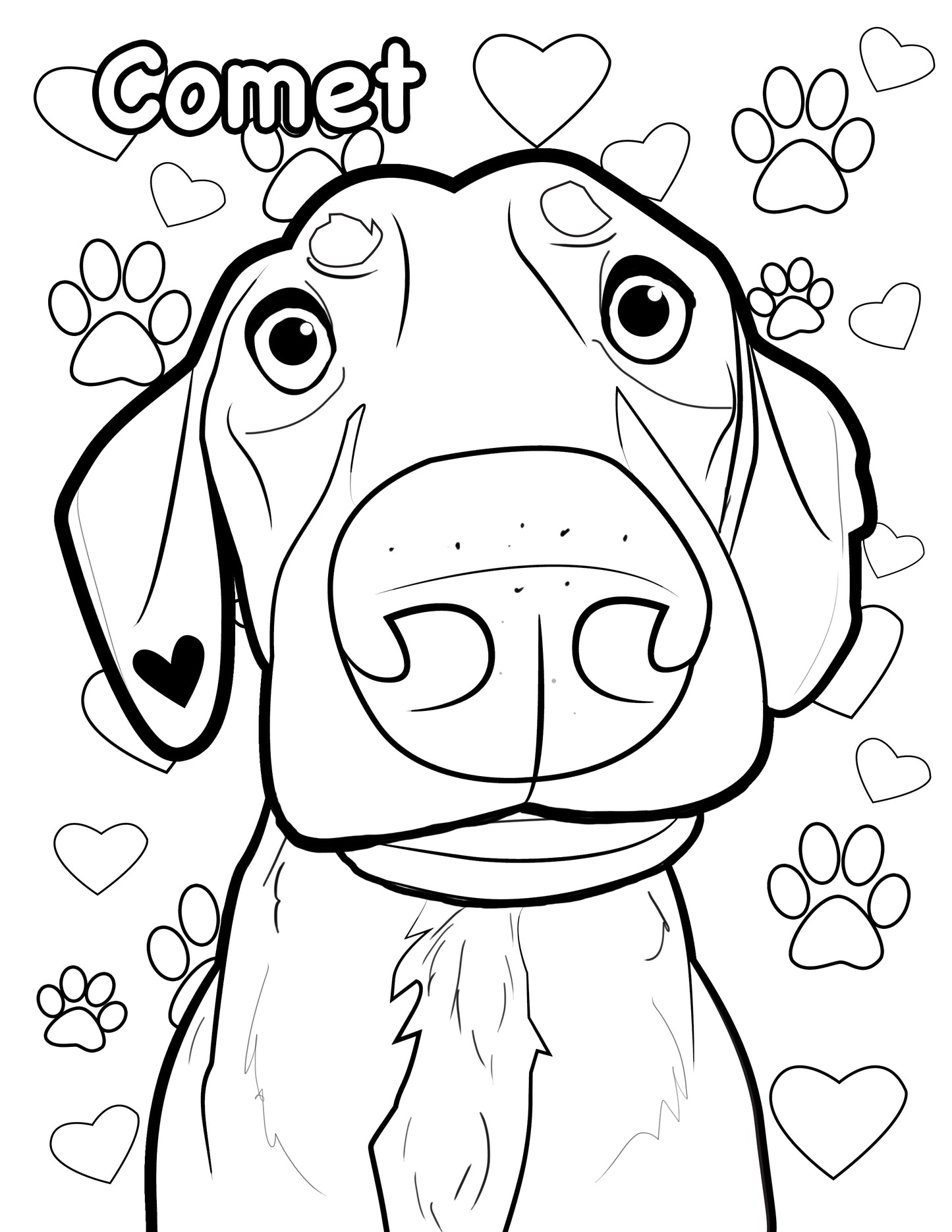 Coloring book of your pet