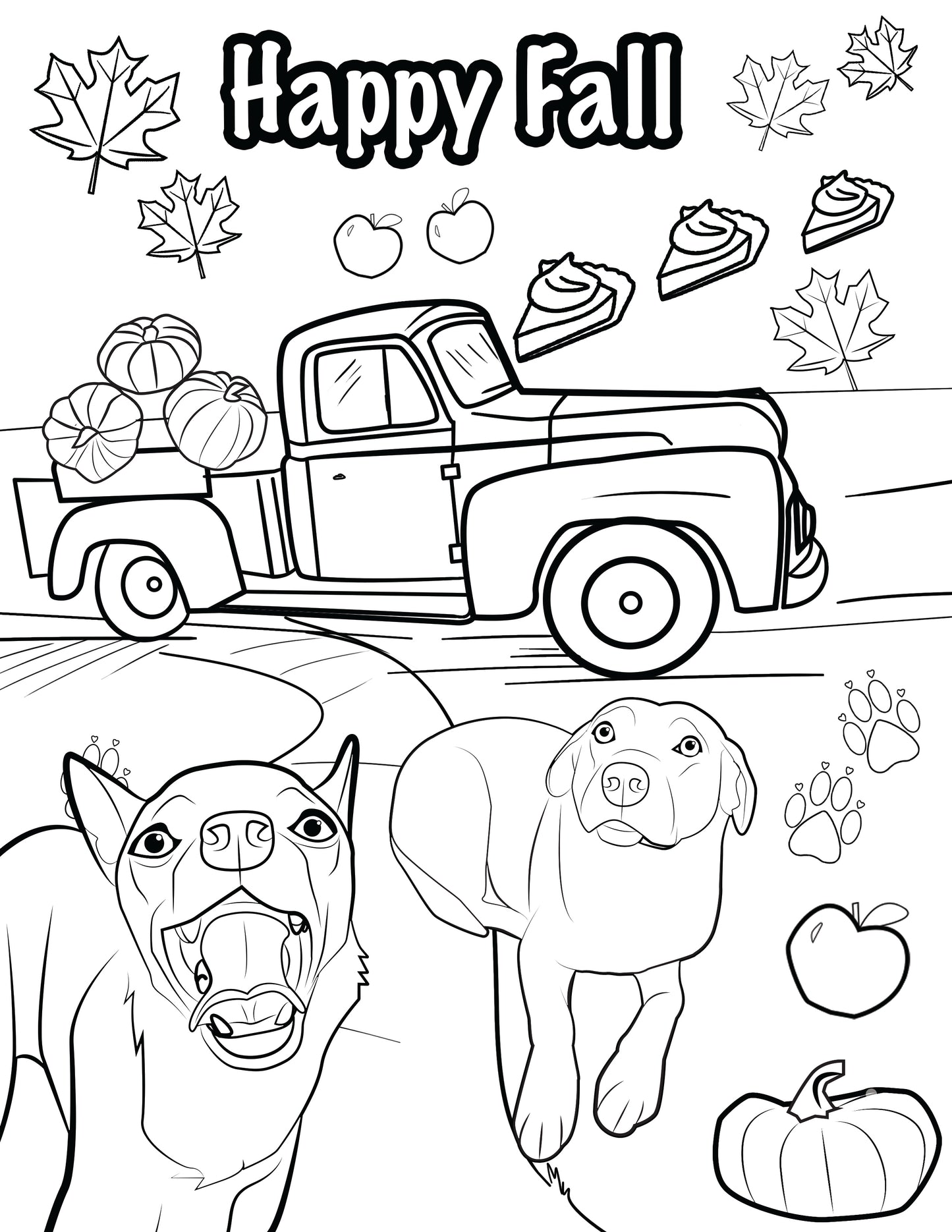 Canine Therapy Corps Coloring Page