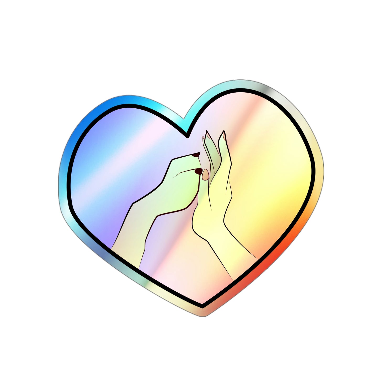 Holographic Rescue Gal Sticker
