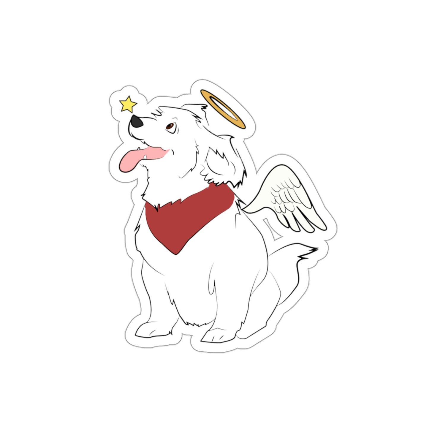 Angel Pup Sticker