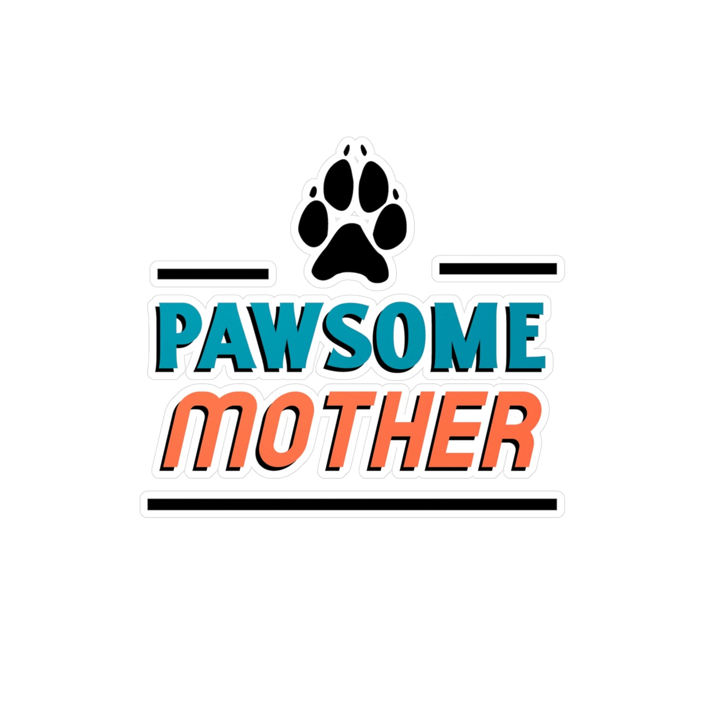 Pawsome Mother Sticker