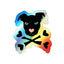Cross Love Bone Holo Sticker